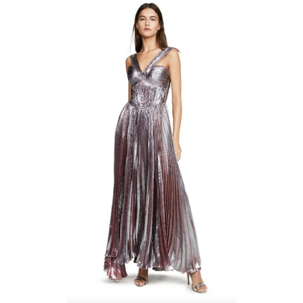 Rare Maria Lucia Hohan Olympe Dress Gown in Ice Ruby